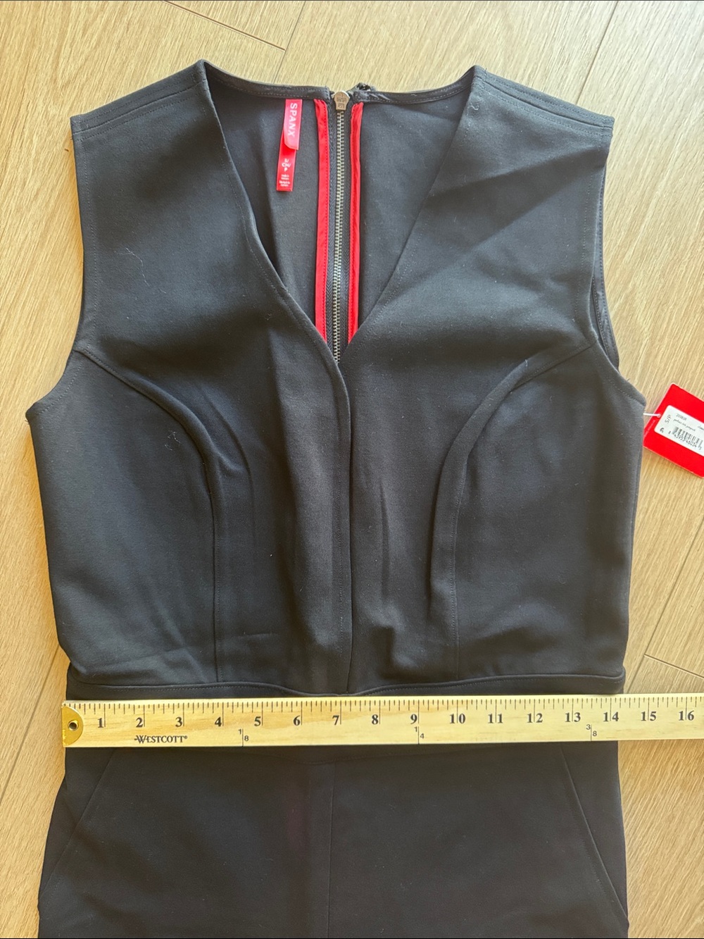 SPANX Perfect Sleeveless Jumpsuit Classic Black Size S - Picture 14 of 16